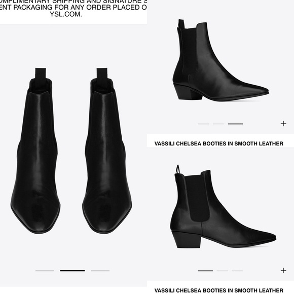 Saint Laurent Shoes - Saint Laurent VASSILI CHELSEA BOOTIES IN SMOOTH LEATHER